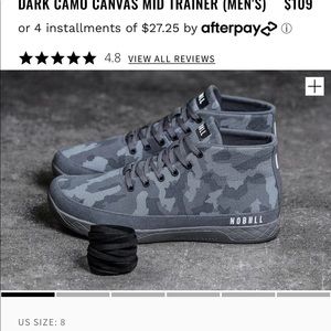 Nobull DARK CAMO CANVAS MID TRAINER